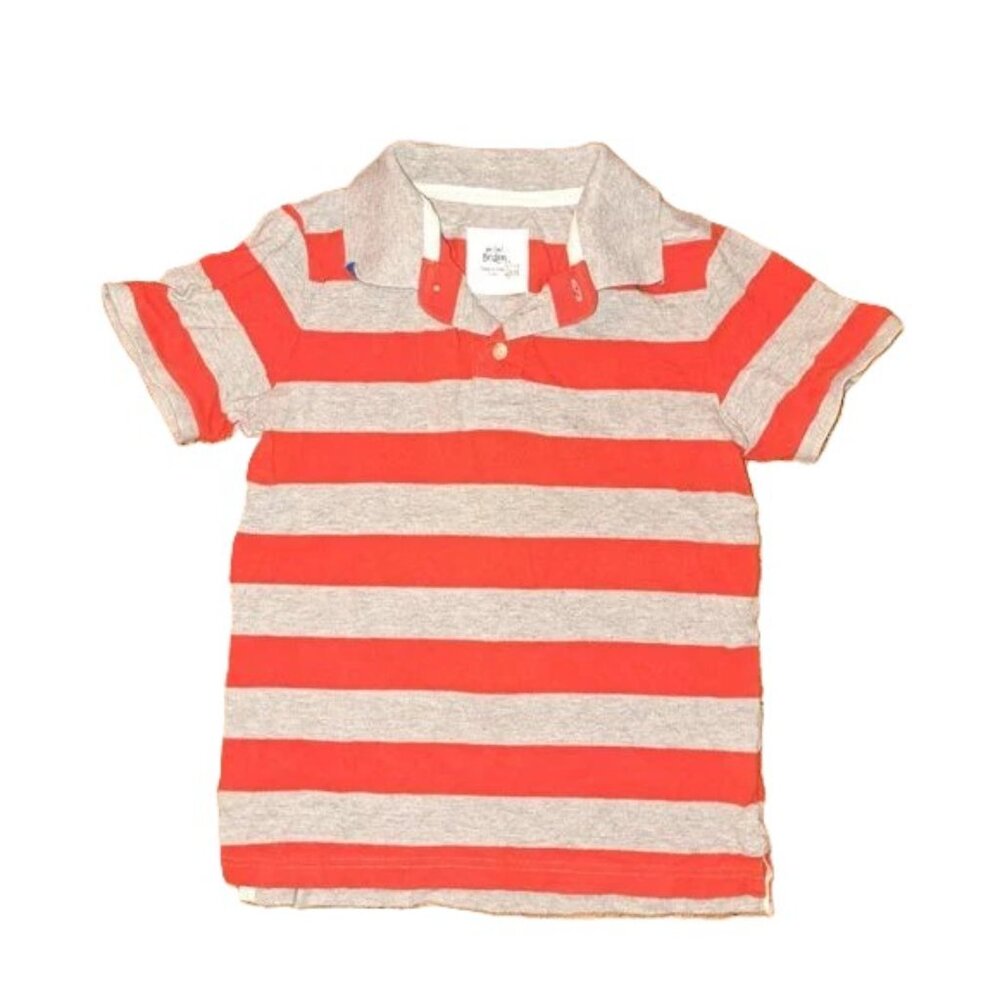 Lands end striped long sleeved polo